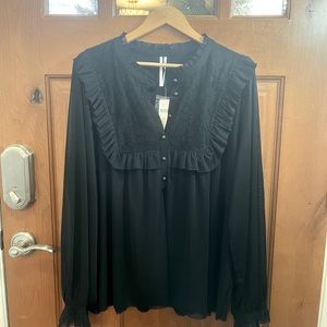 NWT. Gorgeous lace detail top from Anthropologie